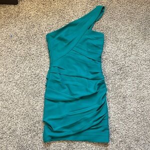 BCBGMaxAzria Versa One-Shoulder Cocktail Dress, Sea Green, 6